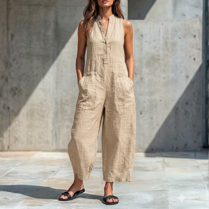 Harper | Sleeveless Wide-Leg Jumpsuit