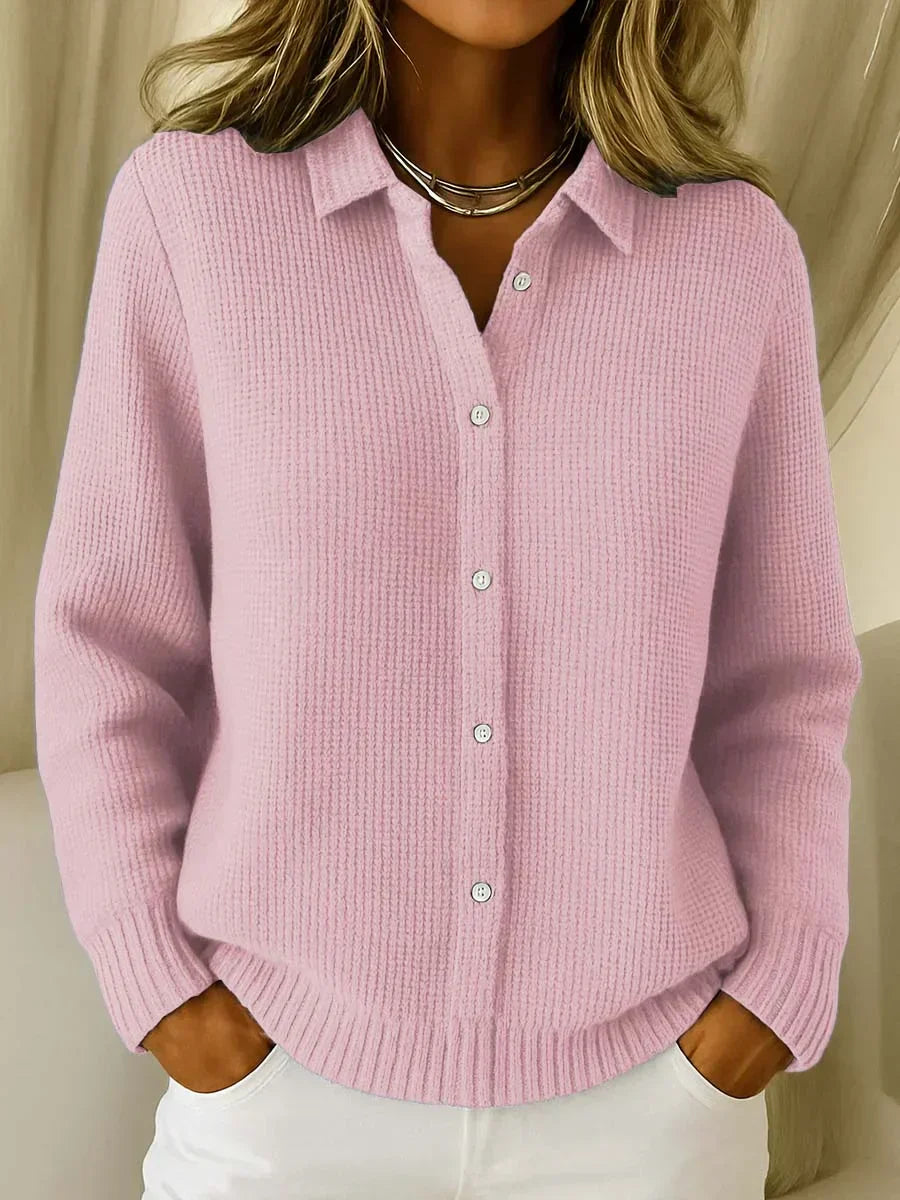 Katrina – Textured Knit Button Cardigan