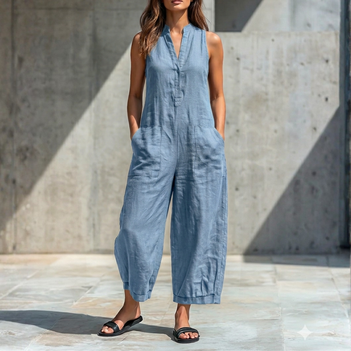Harper | Sleeveless Wide-Leg Jumpsuit