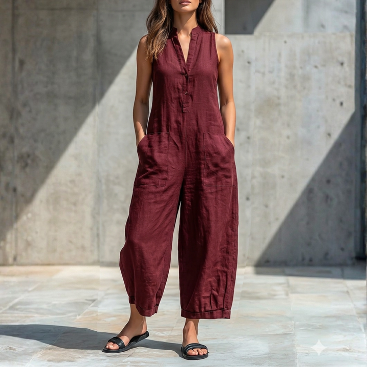Harper | Sleeveless Wide-Leg Jumpsuit