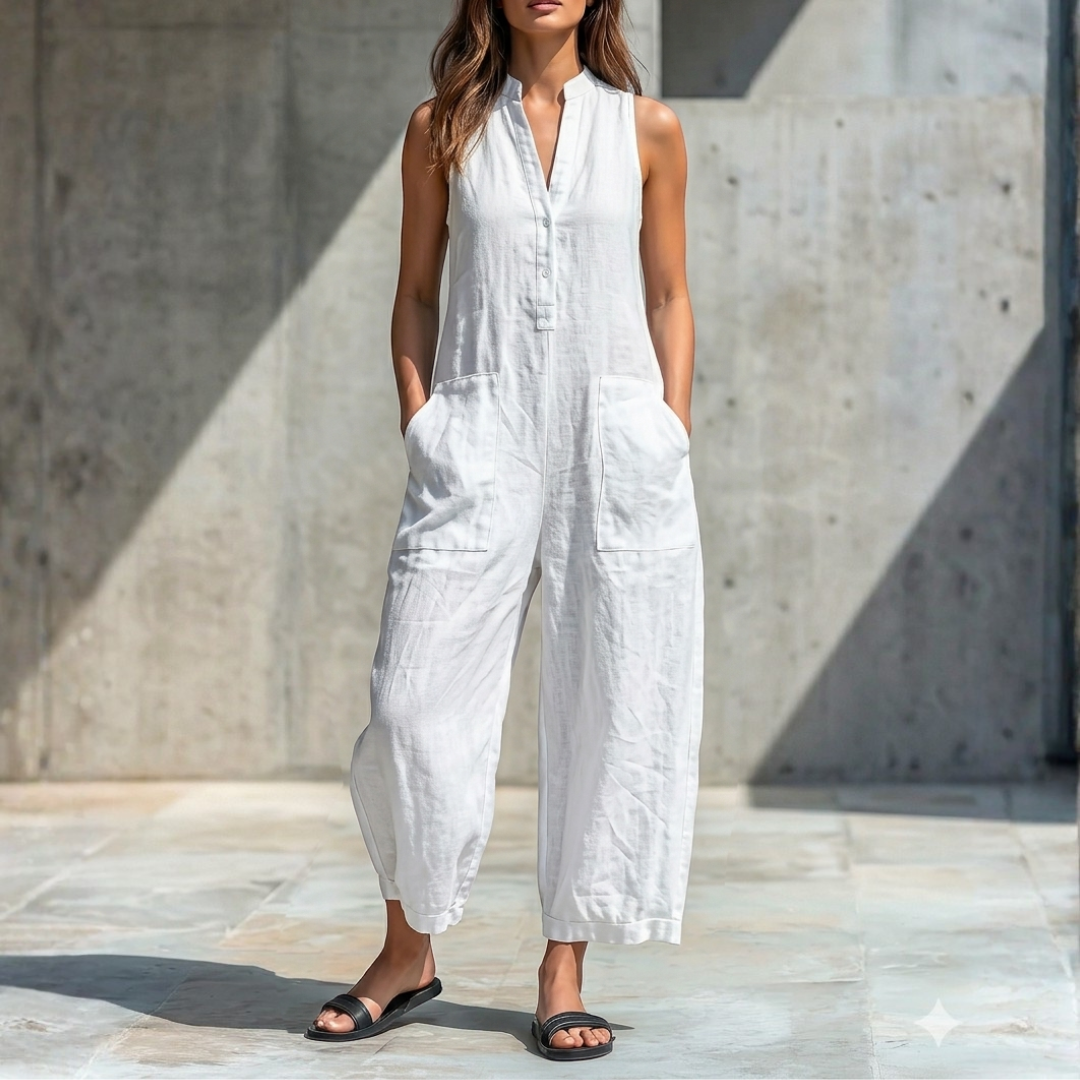 Harper | Sleeveless Wide-Leg Jumpsuit